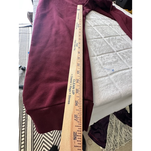 Polo Ralph Lauren Mens XL Burgundy Red Fleece Jogger Sweatpants Drawstring - Picture 7 of 7